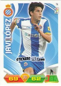 Cromo Javi López - Liga BBVA 2011-2012. Adrenalyn XL - Panini