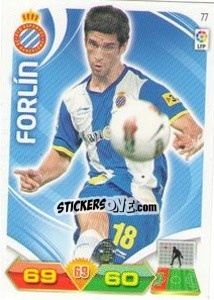 Figurina Forlín - Liga BBVA 2011-2012. Adrenalyn XL n. 77 - Panini