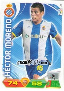 Sticker Héctor Moreno - Liga BBVA 2011-2012. Adrenalyn XL n. 78 - Panini
