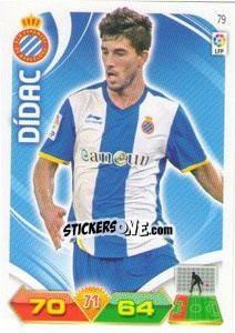 Sticker Dídac - Liga BBVA 2011-2012. Adrenalyn XL n. 79 - Panini