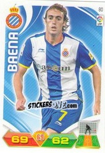 Sticker Baena - Liga BBVA 2011-2012. Adrenalyn XL n. 80 - Panini