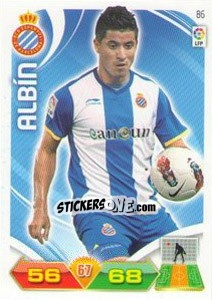 Sticker Albín - Liga BBVA 2011-2012. Adrenalyn XL n. 86 - Panini