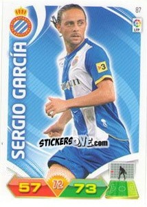 Sticker Sergio García - Liga BBVA 2011-2012. Adrenalyn XL n. 87 - Panini