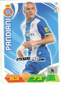 Sticker Pandiani - Liga BBVA 2011-2012. Adrenalyn XL n. 88 - Panini