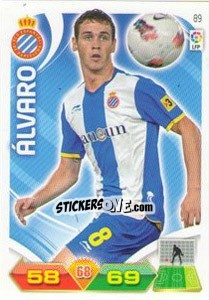 Sticker álvaro - Liga BBVA 2011-2012. Adrenalyn XL n. 89 - Panini