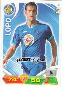 Sticker Lopo - Liga BBVA 2011-2012. Adrenalyn XL n. 94 - Panini
