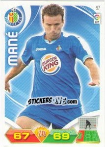 Sticker Mané - Liga BBVA 2011-2012. Adrenalyn XL n. 97 - Panini