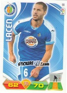 Sticker Lacen - Liga BBVA 2011-2012. Adrenalyn XL n. 98 - Panini