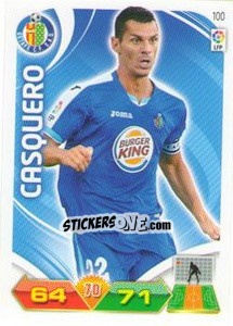 Cromo Casquero - Liga BBVA 2011-2012. Adrenalyn XL n. 100 - Panini