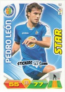 Sticker Pedro León - Liga BBVA 2011-2012. Adrenalyn XL n. 102 - Panini