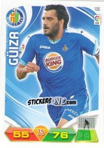 Cromo G&uumliza - Liga BBVA 2011-2012. Adrenalyn XL n. 106 - Panini