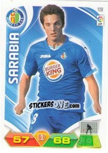 Sticker Sarabia - Liga BBVA 2011-2012. Adrenalyn XL n. 108 - Panini