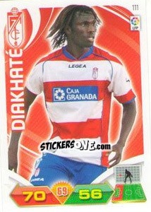 Sticker Diakhaté - Liga BBVA 2011-2012. Adrenalyn XL n. 111 - Panini