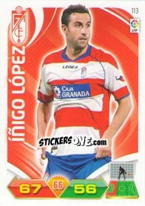 Figurina ïñigo López - Liga BBVA 2011-2012. Adrenalyn XL - Panini