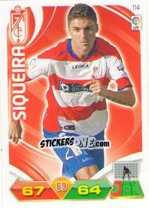 Sticker Siqueira - Liga BBVA 2011-2012. Adrenalyn XL n. 114 - Panini