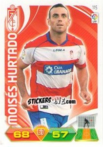 Sticker Moisés Hurtado - Liga BBVA 2011-2012. Adrenalyn XL - Panini