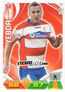 Sticker Yebda - Liga BBVA 2011-2012. Adrenalyn XL - Panini