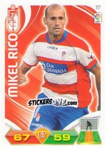 Sticker Mikel Rico - Liga BBVA 2011-2012. Adrenalyn XL n. 117 - Panini