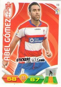 Sticker Abel Gómez - Liga BBVA 2011-2012. Adrenalyn XL n. 118 - Panini