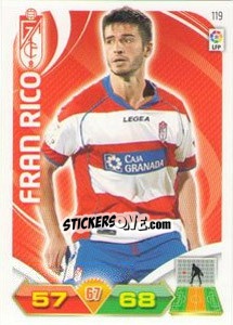 Sticker Fran Rico - Liga BBVA 2011-2012. Adrenalyn XL n. 119 - Panini