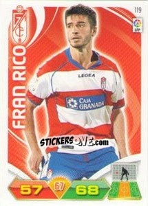 Figurina Fran Rico - Liga BBVA 2011-2012. Adrenalyn XL - Panini