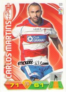 Sticker Carlos Martins - Liga BBVA 2011-2012. Adrenalyn XL n. 120 - Panini