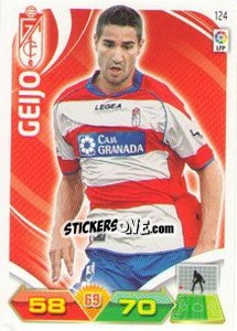 Sticker Geijo - Liga BBVA 2011-2012. Adrenalyn XL n. 124 - Panini