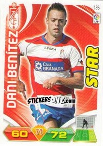 Sticker Dani Benítez - Liga BBVA 2011-2012. Adrenalyn XL n. 126 - Panini