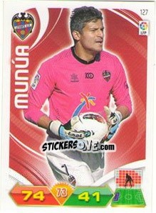 Sticker Munua - Liga BBVA 2011-2012. Adrenalyn XL n. 127 - Panini