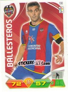 Sticker Ballesteros - Liga BBVA 2011-2012. Adrenalyn XL n. 130 - Panini
