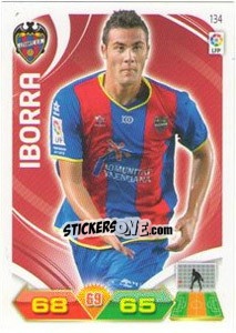 Sticker Iborra - Liga BBVA 2011-2012. Adrenalyn XL n. 134 - Panini