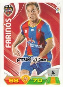 Sticker Farinós - Liga BBVA 2011-2012. Adrenalyn XL - Panini