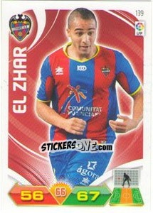 Sticker El Zhar - Liga BBVA 2011-2012. Adrenalyn XL n. 139 - Panini