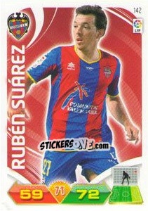 Sticker Rubén Suárez - Liga BBVA 2011-2012. Adrenalyn XL n. 142 - Panini