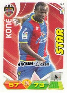 Sticker Arouna Koné - Liga BBVA 2011-2012. Adrenalyn XL n. 143 - Panini