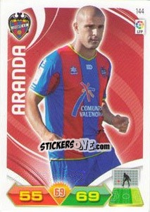 Sticker Aranda - Liga BBVA 2011-2012. Adrenalyn XL n. 144 - Panini