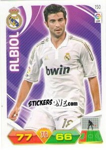 Sticker Albiol - Liga BBVA 2011-2012. Adrenalyn XL n. 150 - Panini