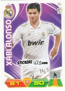Sticker Xabi Alonso - Liga BBVA 2011-2012. Adrenalyn XL n. 152 - Panini