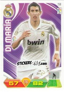 Sticker Di María - Liga BBVA 2011-2012. Adrenalyn XL n. 158 - Panini