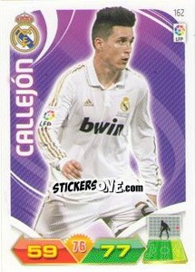 Sticker Callejón - Liga BBVA 2011-2012. Adrenalyn XL n. 162 - Panini