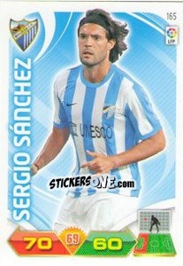 Sticker Sergio Sánchez - Liga BBVA 2011-2012. Adrenalyn XL n. 165 - Panini