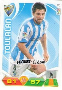 Sticker Toulalan - Liga BBVA 2011-2012. Adrenalyn XL n. 170 - Panini
