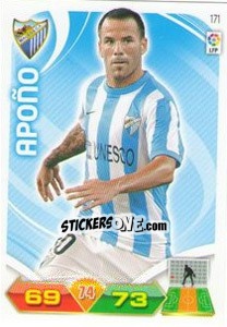 Figurina Apoño - Liga BBVA 2011-2012. Adrenalyn XL - Panini