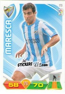 Sticker Maresca - Liga BBVA 2011-2012. Adrenalyn XL n. 173 - Panini