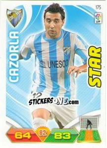 Sticker Cazorla - Liga BBVA 2011-2012. Adrenalyn XL n. 175 - Panini