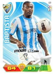 Sticker Baptista - Liga BBVA 2011-2012. Adrenalyn XL n. 177 - Panini