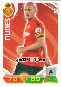 Sticker Nunes - Liga BBVA 2011-2012. Adrenalyn XL n. 185 - Panini
