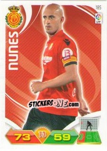 Cromo Nunes - Liga BBVA 2011-2012. Adrenalyn XL - Panini