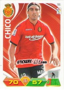 Sticker Chico - Liga BBVA 2011-2012. Adrenalyn XL n. 186 - Panini
