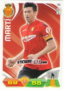 Sticker Martí - Liga BBVA 2011-2012. Adrenalyn XL n. 188 - Panini